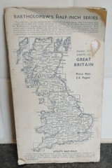 Bartholomew’s Revised Half Inch Map of Dartmoor Folded Map Good Condition