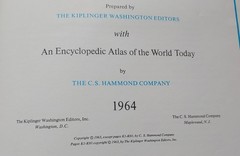 Vintage 1964 The Kiplinger-Hammond Forecast Atlas Of The World