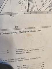 ordinance survey map of surrey 1966