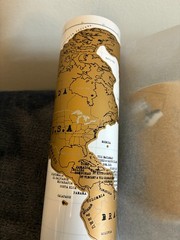 NEW Luckies of London Original World Scratch Map Travel Edition, 42 x 30cm