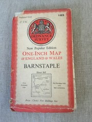 1946 Ordnance Survey New Popular Edition One Inch Cloth Map Barnstaple