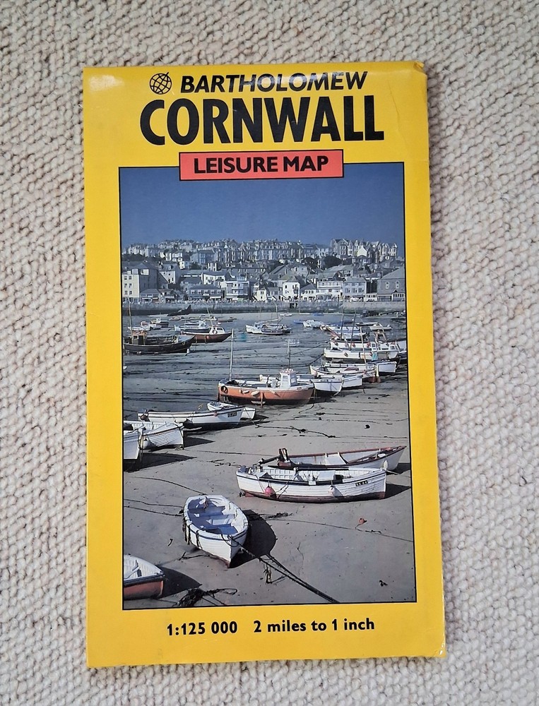 BARTHOLOMEW Folding Map CORNWALL *VGC*