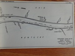 1960 U.S Army Corps of Engineers Ohio River Navigation Charts Cairo IL Foster KY