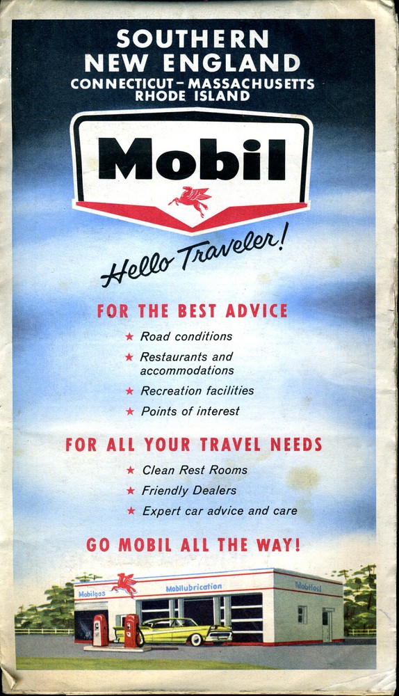 Mobil Map – Southern New England – Connecticut, Massachusetts, Rhode Island