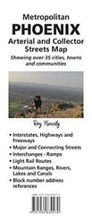 Metropolitan Phoenix Arterial and Collector Streets Map Showing Over 35 Cities,