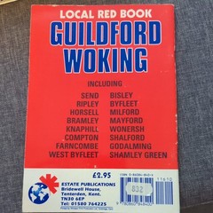 Local Red Book GUILDFORD WOKING Street Maps 10th Revision PB Book VGC