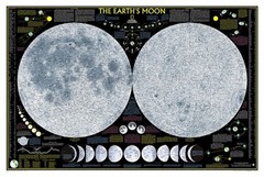 Earths Moon laminated by National Geographic Maps 9780792250050