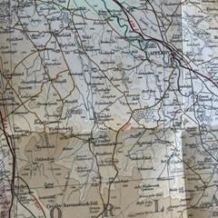 ENGLISH LAKES Bartholomew Revised Contoured Half Inch Map sheet 34 Paper 1959