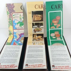Cartes Des Vins des Fromages Gastronomics Recta Foldex MapWine Cheese Leather