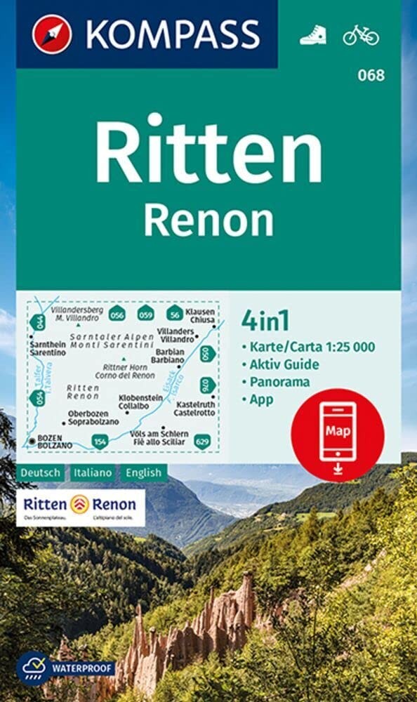 A pr&eacute;ciser Ritten / Renon + Aktiv Guide (Map) (UK IMPORT)