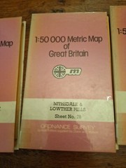 4 Ordance Survey Maps- Scotland 76,77,78,79 – Girvan, Hawick, Glen Trool etc