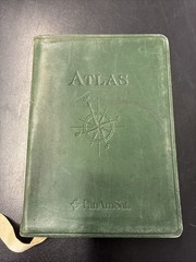 1997 The Traveler’s Atlas Geographic Handbook Leather Cover Gold Edge Pages