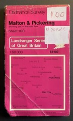 OS Ordnance Survey Landranger Map 100 – MALTON & PICKERING – 1979