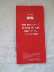 Vintage AA Motorists Road travel Map Switzerland Austria Italy Double sided