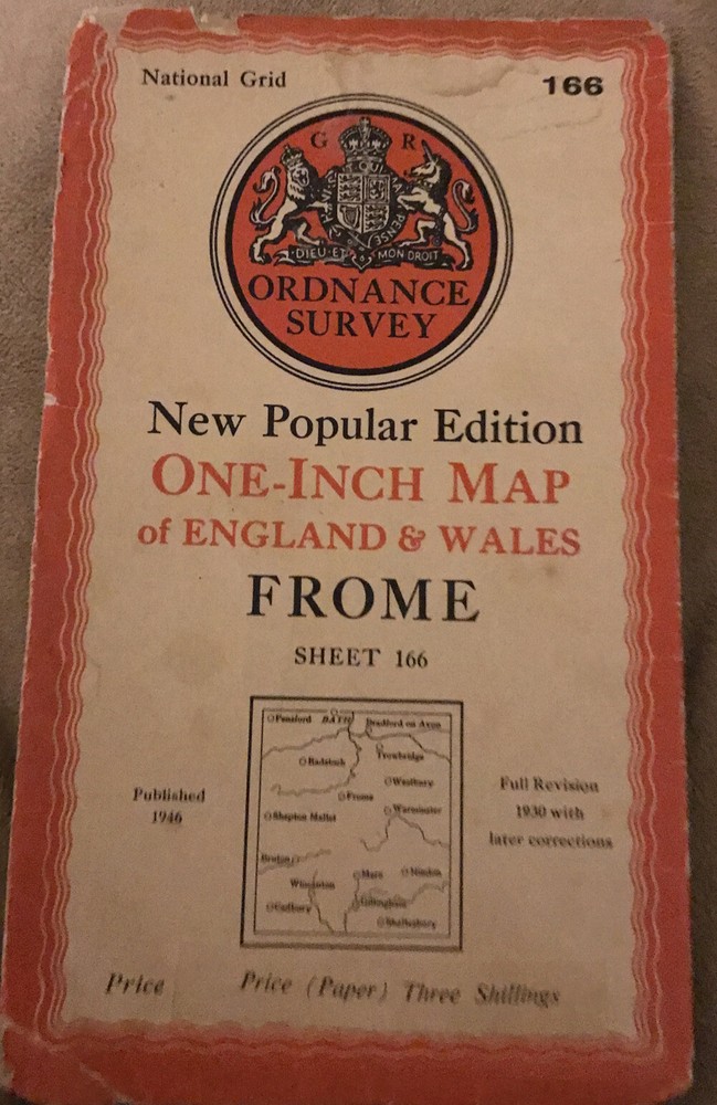 Frome OS New Popular Edition Sheet 166 Paper .1946