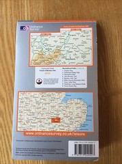 2009 Ordnance Survey Explorer Map 208 Bedford & St Neots inc Sandy & Biggleswade