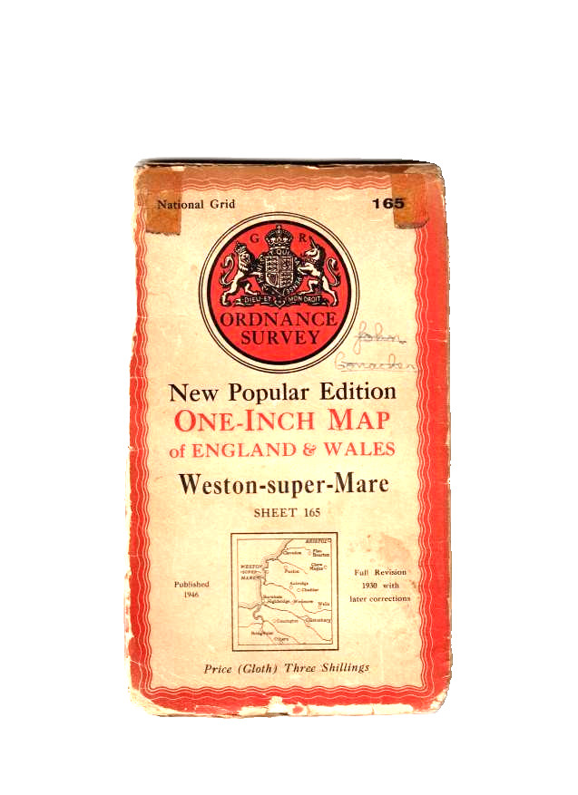 WESTON SUPER MARE – Ordnance Survey One Inch Popular Edition Map (Cloth)