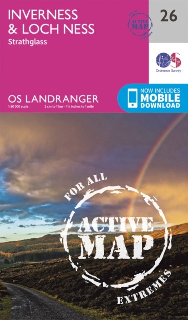 Inverness & Loch Ness, Strathglass by Ordnance Survey (Sheet map, folded)