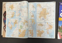3 Road Atlas 1987 1991 2010 United States Canada Mexico Cities Maps USA
