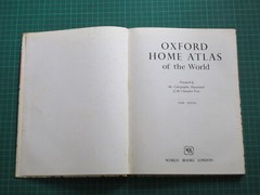 The Oxford Home Atlas Of The World – 3rd Edition – 1967 Oxford University Press
