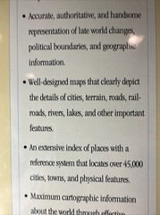 Today’s World : New World Atlas the Cartographers – Rand McNally (DJ, 1992, HC)