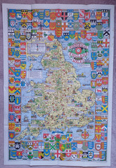 VINTAGE SHELL HISTORICAL MAP OF ENGLAND & WALES. BARTHOLEMEW 1971