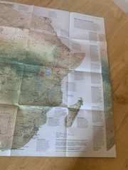 National Geographic Africe A Storied Landscape Map Magazine 2005