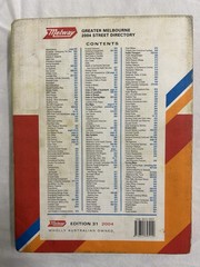Melway Greater Melbourne Street Directory 2004 – Edition 31
