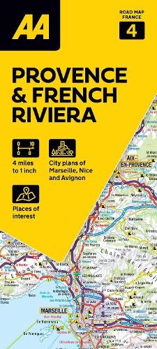 AA Road Map Provence & French Riviera (Map) AA Road Map France (UK IMPORT)