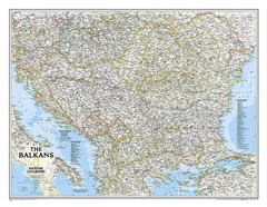 The Balkans Classic, Laminated: Wall Maps by National Geographic Maps SHEET MAP