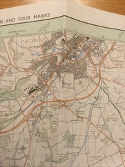1990 Ordnance Survey Pathfinder Map 1244 SU 63/73 Alton And Four Marks