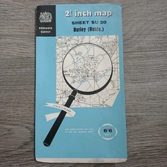 2x Vintage Ordnance Survey New Forest Maps Sheet SU20 Burley SU30 Beaulieu 2.5″