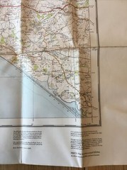 1937 Ordnance Survey One Inch Fifth Edition Cloth Map 139 Sidmouth & Lyme Regis
