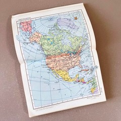 Vintage World Atlas Малый атлас мира 1979 Soviet Russian Map Book USSR Retro