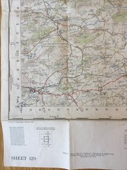 1955 Ordnance Survey One Inch Seventh Series Map 129 Ludlow (incl Leominster )