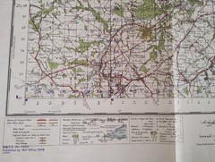 Vintage Second World War 1948 OS Map , WWII Map Newcastle upon Tyne Sheet 78