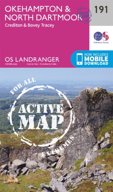 Okehampton & North Dartmoor by Ordnance Survey (Sheet map, folded)