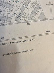 ordinance survey map of surrey 1945