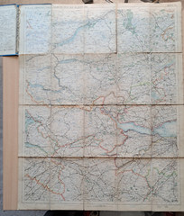 W.&A.K. Johnston’s New Map of Scotland – sheet 6 3ins to mile for tourists etc