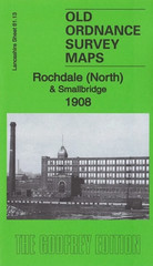 MAP OF Rochdale (North) & Smallbridge 1908 Lancashire Sheet 81.13 Alan Godfrey