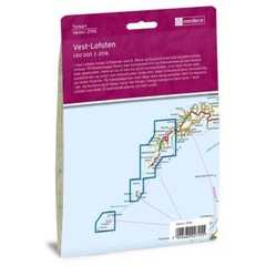 Vest-Lofoten Nordeca Turkart Tourist Hiking walking Map: 2745 Norway