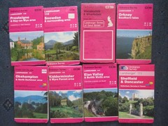 8 x LANDRANGER OS MAPS JOB LOT Ordnance Survey (D2)