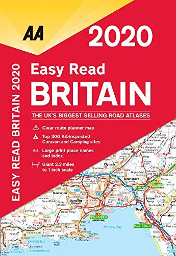 Easy Read Britain 2020 Flexibound (AA Road Atlas Britain),AA Pub