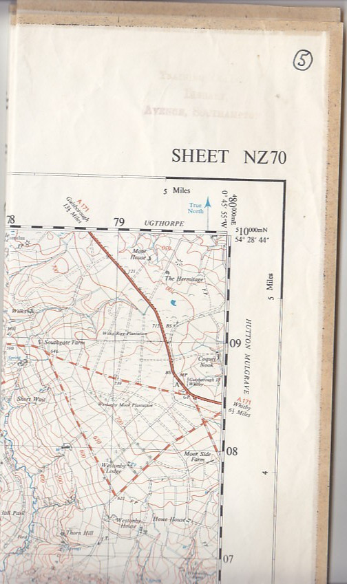 Ordnance Survey Map 1:25,000 Provisional Edition Sheet NZ 70 Glaisdale