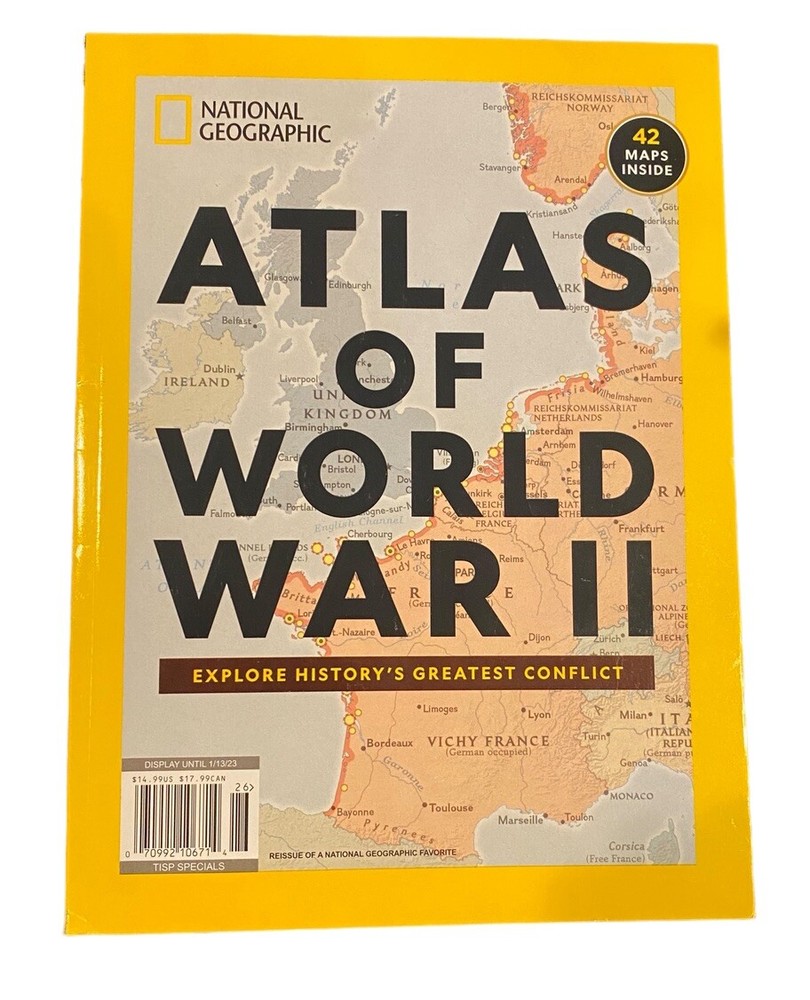 2022 Atlas Of World War II – National Geographic Magazine *3F