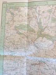 1985 Ordnance Survey Pathfinder Map SE 27/37 Ripon (incl Dishforth & Wath )