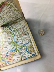 Town Map Lancashire and North Wales RAC Tourist Collectable Vintage ra