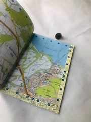 Map Edinburgh A to Z AZ Street Atlas Vintage ra