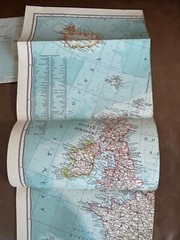 7 – National Geographic Society Maps. 5 American,1 West Indies &1 Europe C1950’s