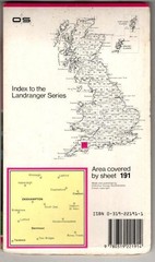Landranger Sheet 191 Okehampton and North Dartmoor Area : Ordnance Survey